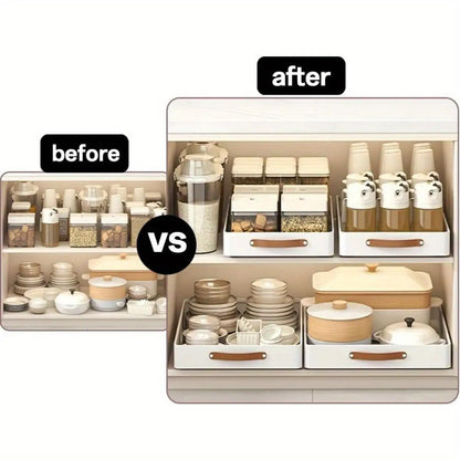 Pull out Cabinet Organizer Fixed with Adhesive Nano Film