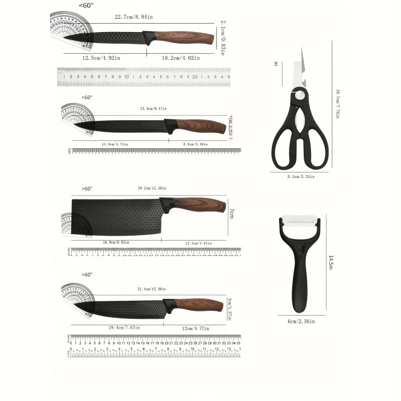 Stainless Steel Multi-Purpose Kitchen Knife Set