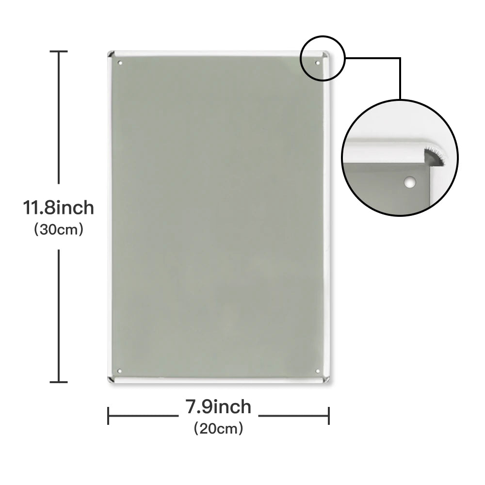 1 Piece Octopus Tin Plaque